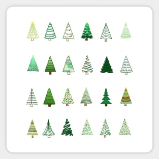 Christmas tree collection Magnet